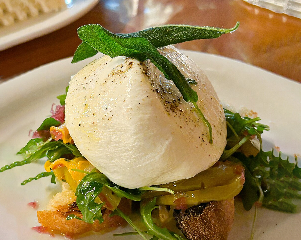 Burrata with Apples and Delicata Squash,